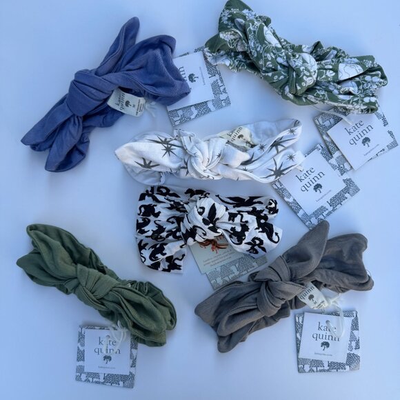Kate Quinn Head Bow Set | Bamboo Jersey, 6-Pack | 6–12M (M) | NWT/EUC - Picture 2 of 10